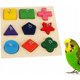 thumbnail image 4 of CHAO Juguetes educativos para loros, juguetes educativos, comedero para pájaros, juguetes de madera, hámster, jerbo, loro, periquito, bloque de juguete, Color aleatorio, 4 of 5