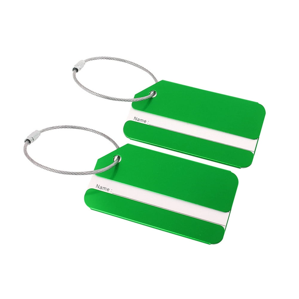 Luggage Tags Aluminium Metal Bag Travel ID Labels Tag Suitcase Card
