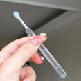 thumbnail image 5 of 2Pcs Soft Silicone Head Eyeshadow Lip Applicator Brush Makeup Brushes with Crystal Handle Cosmetic Beauty Makeup Tools, 5 of 6