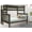 Gray, variant on Bedz King Bunk Beds Twin over Full Mission Style with End Ladder, Dark Cherry