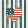 thumbnail image 2 of Brown, David Carter 26x26 Black Ornate Wood Framed with Double Matting Museum Art Print Titled - Americana Quilt VI, 2 of 4