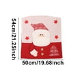 thumbnail image 6 of kiskick Christmas Chair Cover with Santa Claus/Snowman/Elk Design – Adorable Atmosphere-Creating Festive Chair Decoration, 6 of 8
