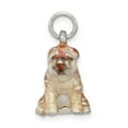 thumbnail image 2 of Sterling Silver Enameled Shar Pei Charm, 2 of 3