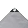 thumbnail image 2 of vidaXL Tarpaulin Tarp with Grommets for RV Boat Camping Pool Cover Gray Canvas, 2 of 28