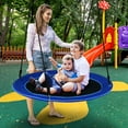 thumbnail image 3 of Costway 40'' Saucer Tree Swing 660 LBS for Kids Adults Outdoor with LED Lights Blue, 3 of 10