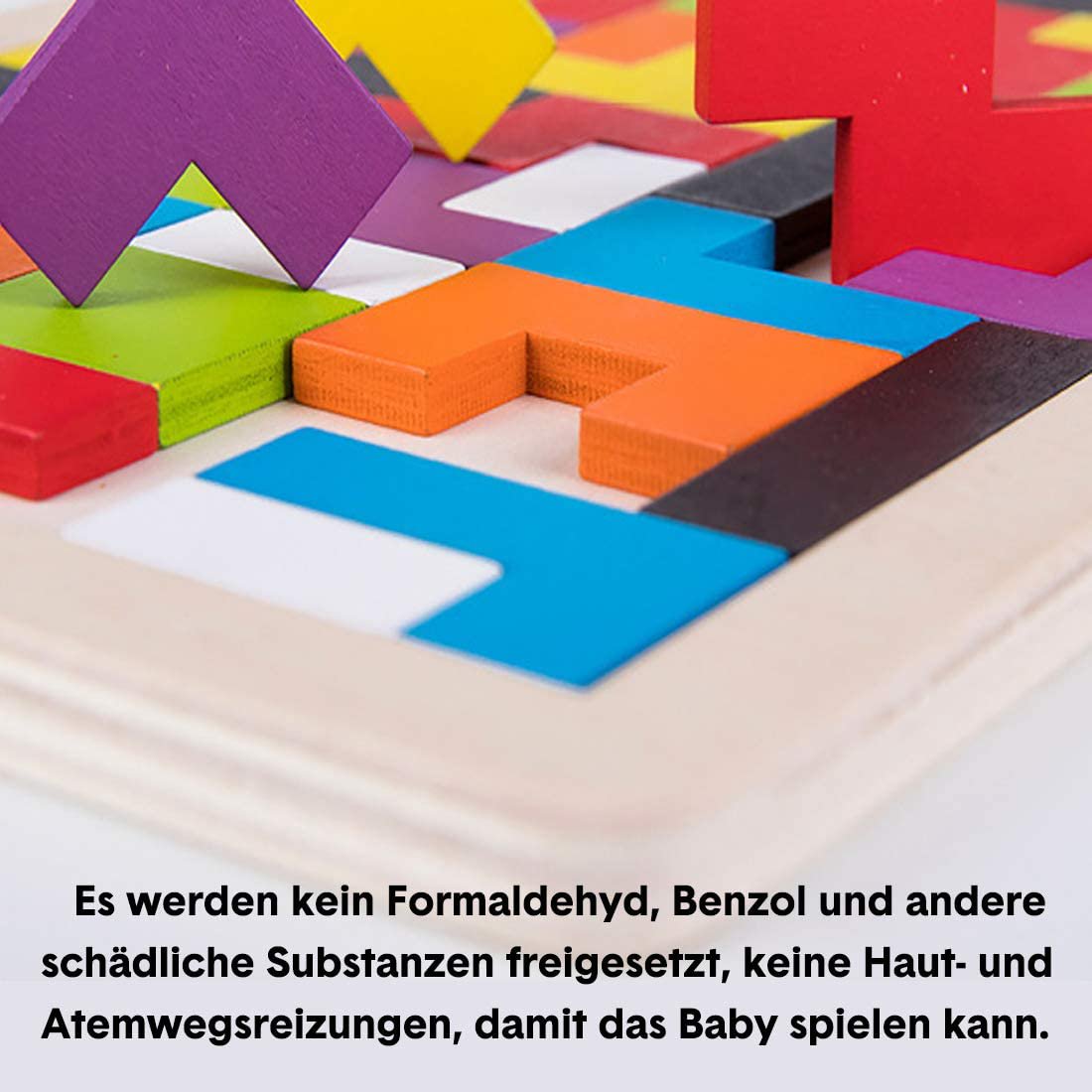 Tetris Wood Tangram Children Educational Game Colorful Wooden Puzzle Geometric Shapes With Box Puzzle Game Educational Puzzle For Children Walmart Canada