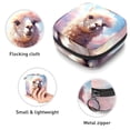 thumbnail image 3 of Alpaca Sanitary Napkin Bag Period Purse Small Storage Bag Pouch Case Travel Organizer Zipper Pouch 4.7x6.6x6.6 in Velvet Oxford Cloth Sponge Fabric Storage Bag for Sanitary Napkins, 3 of 6