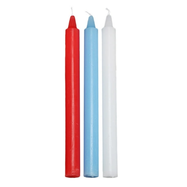 JNANEEI Long Thin Candles Wax Low Heat Dripping Candles Low Temperature