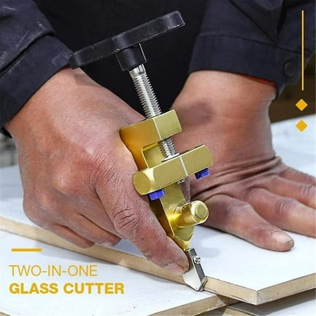 Multi-Function Craft Cutting Kit Tool With Wooden Handle, Wheel Glass Cutter,  Carbide For The Cutting Of Thick Glass Plate For Mirror Glass Ceramic Tile  Cutting 