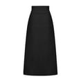 thumbnail image 4 of Aofany Women’s Boho Maxi Skirt Ruffle Swing Button Front Midi Long A-Line Skirt Full Length Long Maxi Skirt Bohemian Slit Skirt, 4 of 4