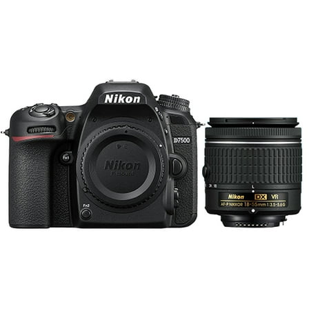 Nikon D7500 20.9MP Digital SLR Camera Body   18-55mm f/3.5-5.6G VR AF-P DX Lens