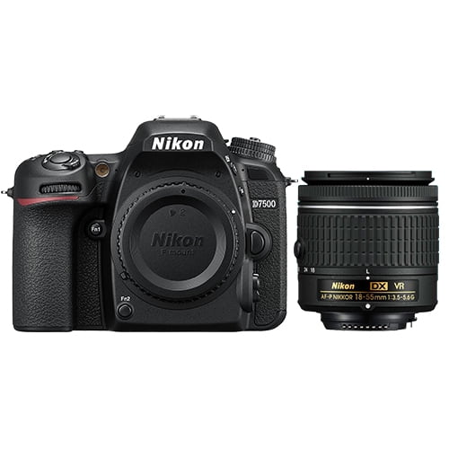 Nikon D7500 20.9MP Digital SLR Camera Body   18-55mm f/3.5-5.6G VR AF-P DX Lens