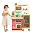 thumbnail image 6 of Lookfly 40.6 Inch Play Kitchen Set for Kids, Large Pretend Play Kitchen with Realistic Lights and Sounds, Simulation of Spray for Toddlers Girls Boys Gift ,Pink, 6 of 9