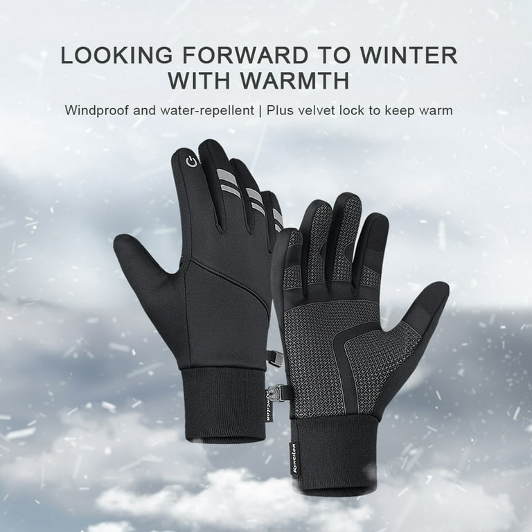 Winter Warm Gloves Mens Womens Touch Screen Windproof Thermal