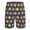 thumbnail image 6 of Kdxio Cute Puffer Fish Pattern Mens Casual Shorts - Drawstring Summer Beach Sports Shorts for Men, 6 of 9
