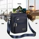 thumbnail image 1 of Bolsa de mensajero, con cremallera de seis capas, para el hombro, de negocios, billetera, para hombres, gran capacidad, para el hombro, de cuerpo cruzado, azul, 1 of 3