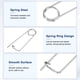 thumbnail image 2 of Uxcell 8-Pack Pin de Seguridad de Chaveta en Forma de Broche, Pines de Acero Inoxidable M2x45, Sujetadores de Broche de Bloqueo Rápido, Clips Retenedores Pesados, 2 of 7
