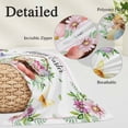 thumbnail image 2 of Spring Easter Pillow Covers, Linen Long Throw Pillow Case, Colorful Eggs Daisy Flowers Basket Butterfly Holiday Pillow Protector Decorative Cushion Cover for Living Room/Bedroom 20" x 30", 2 of 8