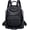 Black, variant on Backpack Purse For Women Black Real Soft Leather Convertible Ladies Daypack Bag