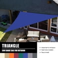 thumbnail image 2 of 12' x 12' x 12' Triangle Waterproof Sun Shade Sail Outdoor Canopy Cover UV Block for Backyard Porch Pergola Deck Garden Patio with Free Rope, 2 of 9