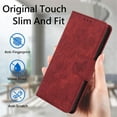 thumbnail image 6 of for Samsung Galaxy S21 Wallet Case, [RFID Blocking] Card Holder Kickstand PU Leather Flip Wallet Phone Case Shockproof Protective Cover Compatible with Samsung Galaxy S21, Red, 6 of 7