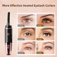 thumbnail image 5 of Heated Eyelash Curler, Fast Heat up Within 10s, 24 Hours Long Lasting, Rechargeable Electric Eyelash Curler, Temperature Control, Mini Lash Curler Safe Anti-Burn Eyelash Curle, with LED Display-White, 5 of 7