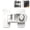 White, variant on Child Safety Cabinet Lock with 180 Degree Rotation, Dual-Lock Baby Proofing Latches for Drawers and Cupboards, Drill-Free Adhesive Lock, 3 inch