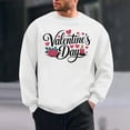 thumbnail image 2 of Tqyyweavej Chandails à Capuchon pour Hommes Chandails à Capuchon de Base à Manches Longues à Col Rond Imprimés de la Saint-Valentin pour Hommes, Cadeaux de Noël pour Hommes, 2 of 6