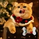 thumbnail image 5 of Adornos navideños con forma de gato y hueso de perro para calcetines navideños, adornos navideños para colgar en la puerta, en la pared, para chimeneas, ventanas, suministros con cuerda para, 5 of 8