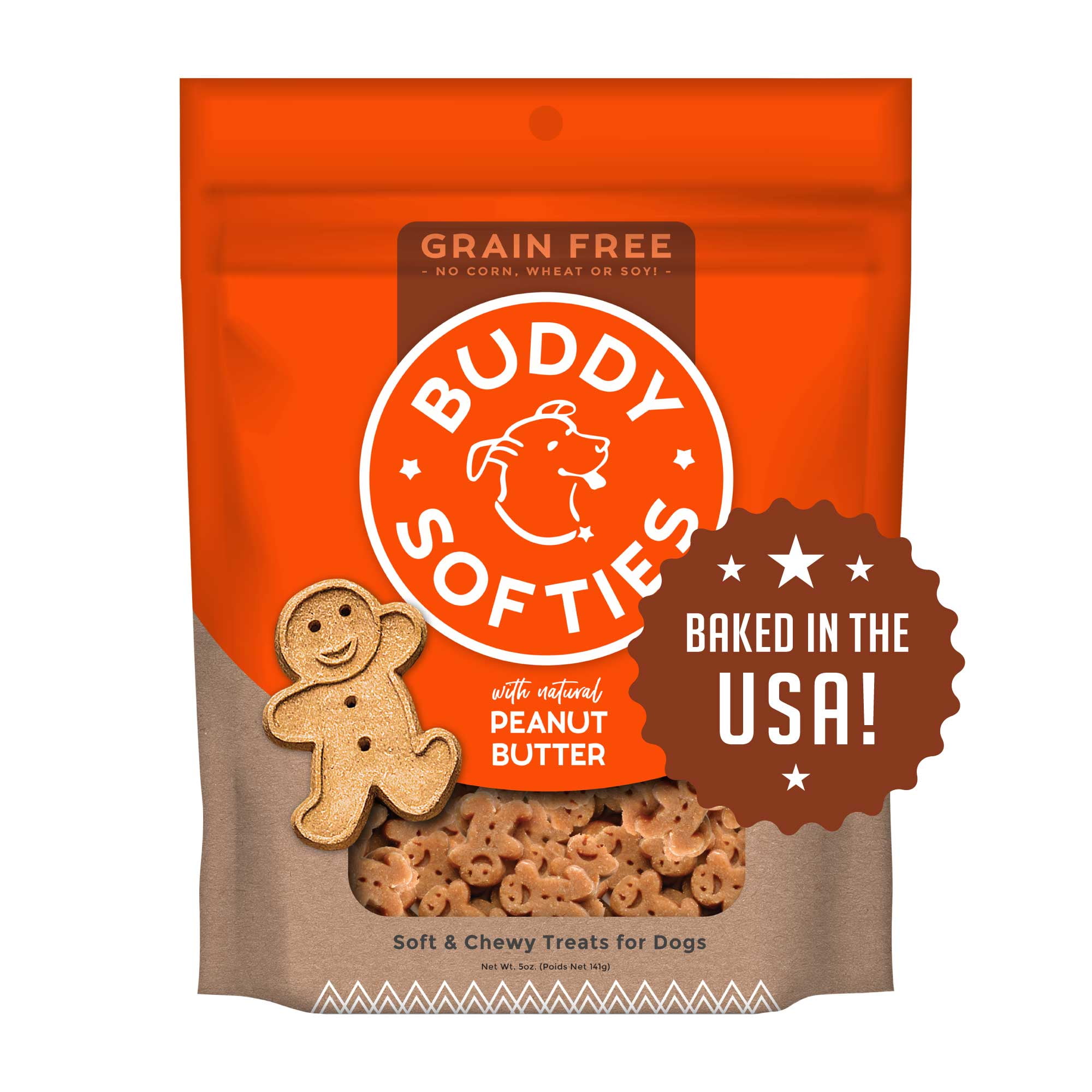 Buddy Biscuits Grain Free Dog Treats Made in the USA Only Healthy Ingredients No Wheat Corn or Soy 