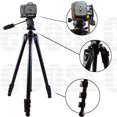 thumbnail image 4 of 80" Inch Elite Series Full Size Camera Tripod + Extra Large Soft Padded Camcorder Equipment Case For Canon Cameras + eCostConnection Microfiber Cloth, 4 of 9