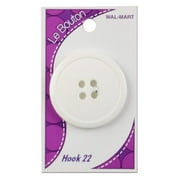 Le Bouton Four Hole Button-White