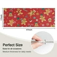thumbnail image 5 of Red Christmas Gingerbread Man Pattern Kitchen Rug Mat,Kitchen Runner Rugs Non Skid Washable,Decorative Kitchen Floor Mats for Kitchen,Sink,Laundry,17"X47", 5 of 5
