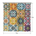 thumbnail image 5 of Earthy Tribal Vintage Boho Shower Curtain 72x72 Inches, Quick-Dry Polyester with Plastic Hooks for Farmhouse Bathrooms, 5 of 5