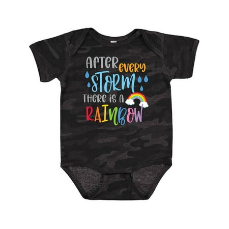 

Inktastic Baby After Every Storm There is a Rainbow Gift Baby Boy or Baby Girl Bodysuit