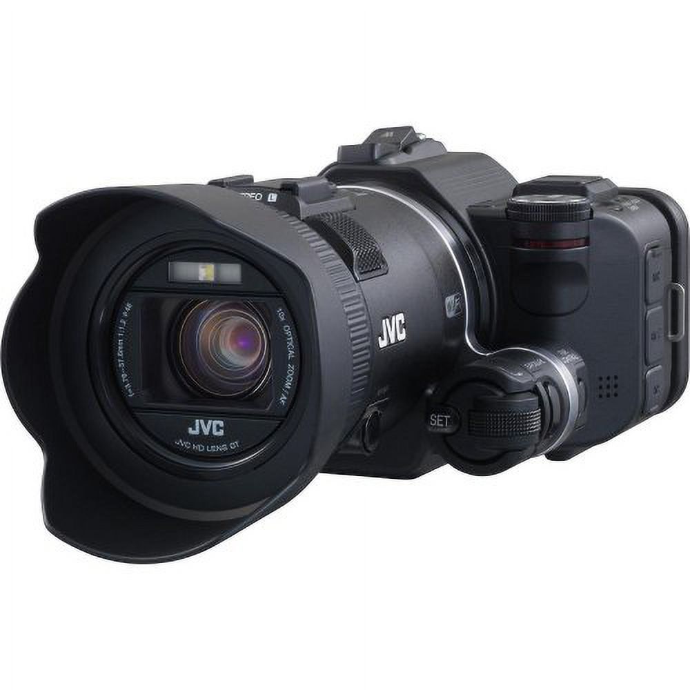 JVC GC-PX100 - Camcorder - 1080p - 12.8 MP - 10x optical zoom - flash card - Wi-Fi - black - image 2 of 2