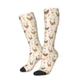 thumbnail image 2 of Fotbe Chicken Family print Women's Men's Novelty Crew Socks Cotton Socks Knee High Socks for Walking,Running,Nurses,Pregnancy, 2 of 8