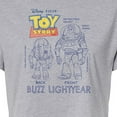 thumbnail image 3 of Toy Story 4 - Buzz Sketches - Juniors Cropped Cotton Blend T-Shirt, 3 of 5