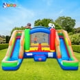 thumbnail image 6 of Pogo Crossover Double Water Slide Inflatable Bounce House with Blower, Sports, 6 of 8