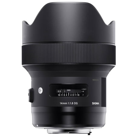 Sigma - Art 14mm f/1.8 DG HSM Wide-Angle Lens for Canon EF - Black