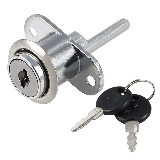 Unique Bargains 5/8' Cylinder Diameter Cabinet Drawer Lock w Key, Keyed Different
