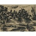 thumbnail image 2 of Jan Trampota 18x15 Black Ornate Wood Framed Double Matted Museum Art Print Titled - Olfa (1916), 2 of 5