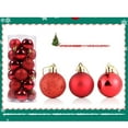 thumbnail image 3 of cpengpj 24Pcs 4cm Shiny Plastic Christmas Ball Ornaments, Electroplated Hanging Tree Decorations for Home Party Festive Decor, 3 of 4