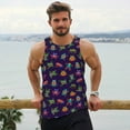 thumbnail image 6 of Gukieu Mexican Frogs Print Men's Quick Dry Fitness Vest, Round Neck Sleeveless Fitness Bodybuilding Top-4X-Large, 6 of 7