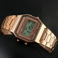 thumbnail image 3 of Classic Women's Digital Multifunction Sports Watch Stainless Steel Band Square Waterproof Electronic Led Watch, 3 of 8