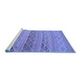 thumbnail image 2 of Ahgly Company Machine Washable Indoor Square Southwestern Blue Country Area Rugs, 7' Square, 2 of 4