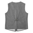 thumbnail image 5 of Bcfgryg Men's Wool Blend Vest Casual Formal Sleeveless V Neck Outerwear For Daily Wear Home Party Spring Autumn Winter Mens Waterproof Jacket Gray S, 5 of 5