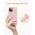 thumbnail image 4 of DTTO iPhone 13 Case, Shockproof Silicone [Enhanced Camera and Screen Protection] , Pink Sand, 4 of 7