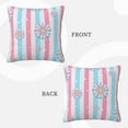 thumbnail image 3 of ZICANCN Blossom Snowflake Floral Decorative Throw Pillow Covers, Bed Couch Sofa Decorative Knit Pillow Covers for Living Room Farmhouse, 26"x26", 3 of 8