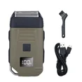 thumbnail image 1 of DEBGFS Men's USB Electric Shaver Trimmer Razor Rechargeable Hair Beard Shaving Machine,Green, 1 of 10